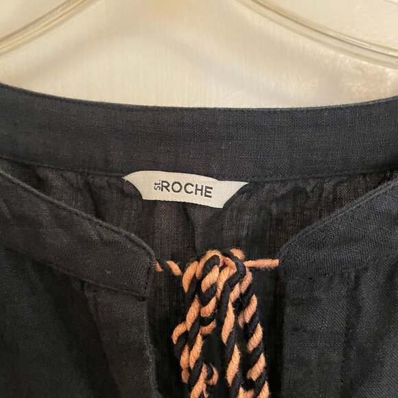 St. Roche Embroidered, Tassled Mini Dress - Picture 2 of 5